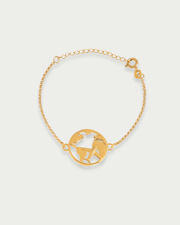 PULSERA DE CADENA MUNDO