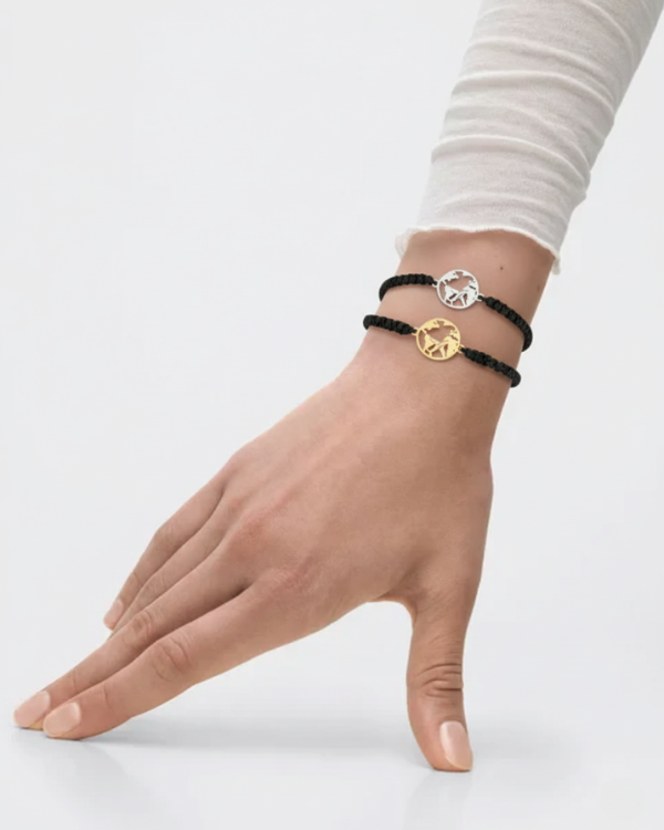WORLD PLANE CORD BRACELET