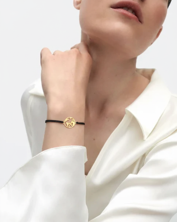 WORLD PLANE CORD BRACELET
