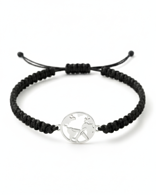 WORLD PLANE CORD BRACELET