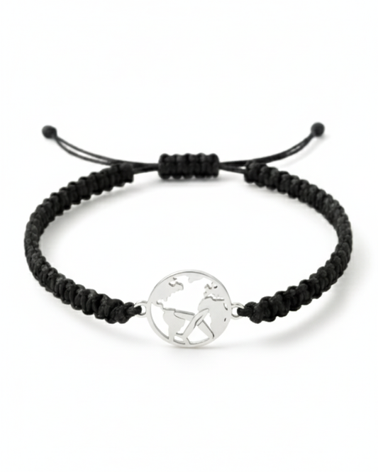 WORLD PLANE CORD BRACELET