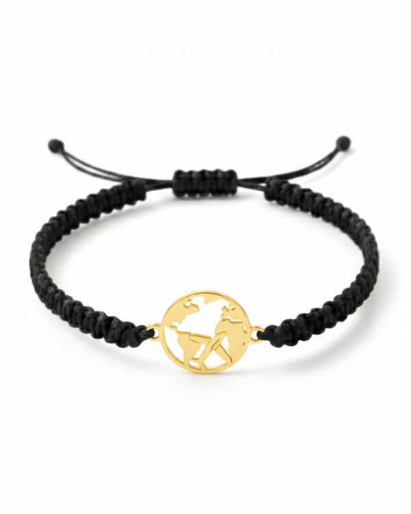 WORLD PLANE CORD BRACELET