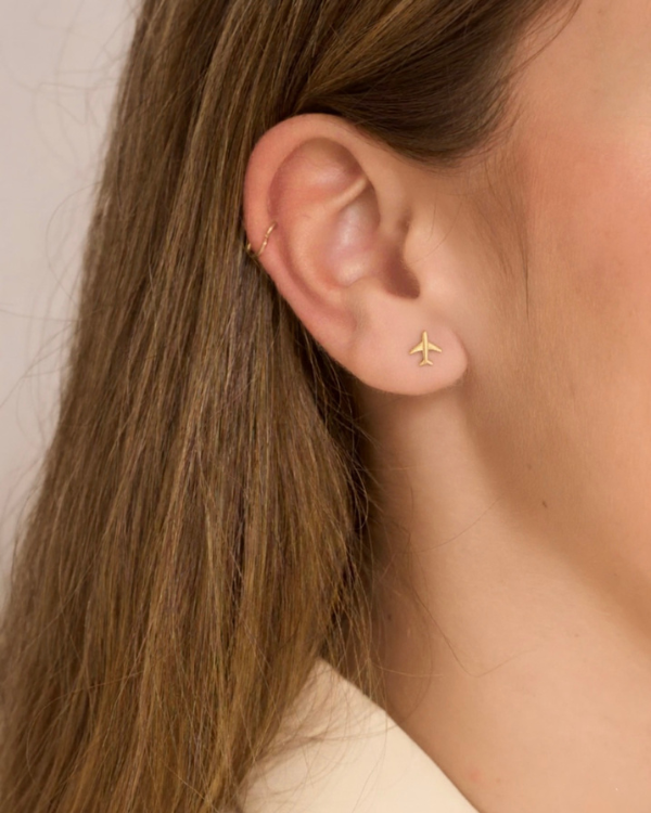 MINI AIRCRAFT EARRINGS