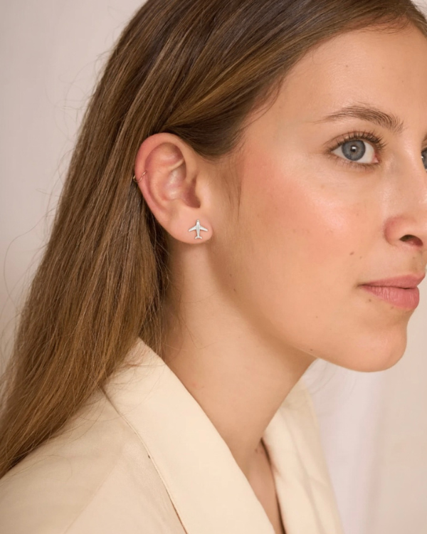 MINI AIRCRAFT EARRINGS