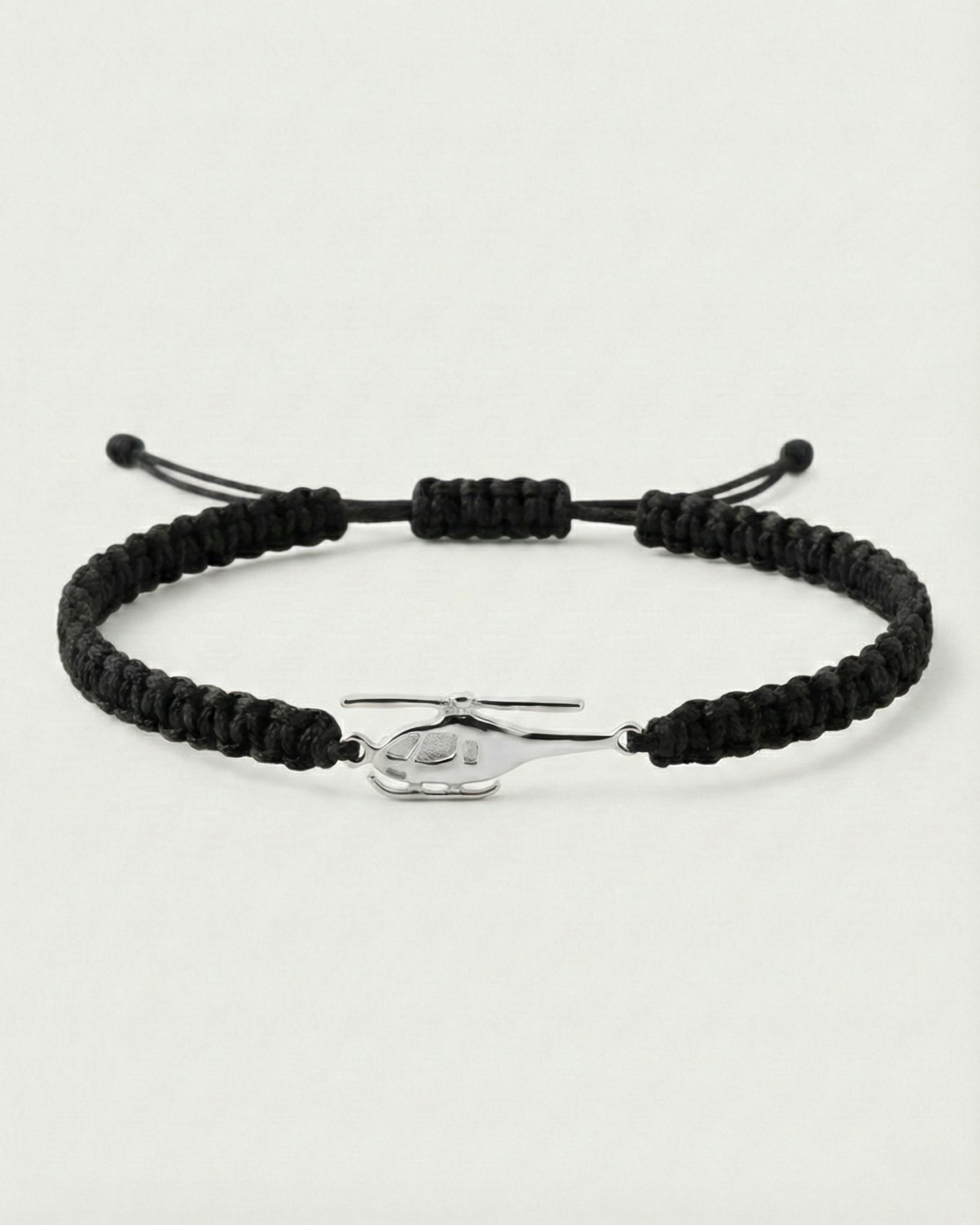 Helicopter bracelet on cord