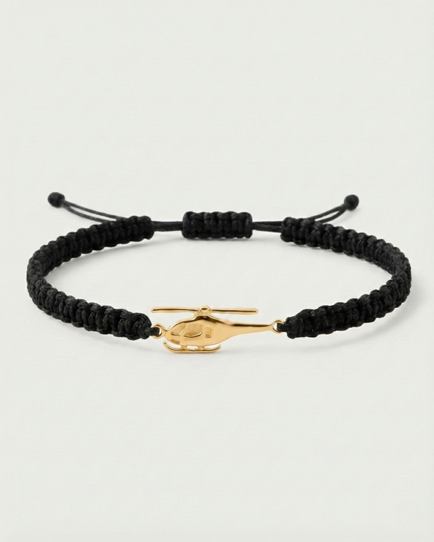 Helicopter bracelet on cord