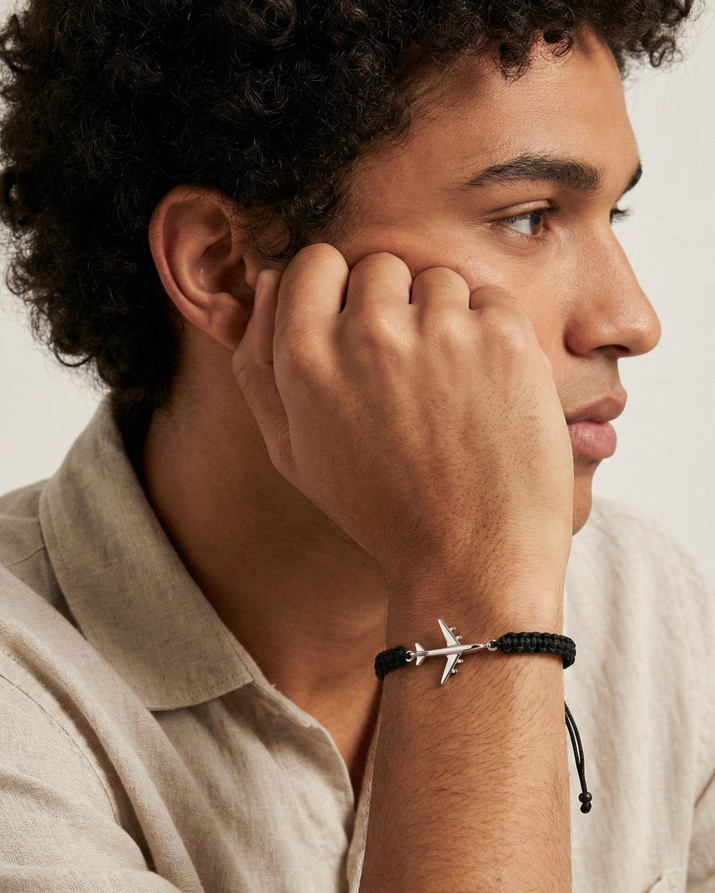 Airbus A340 bracelet on cord