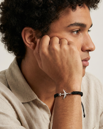 Airbus A340 bracelet on cord