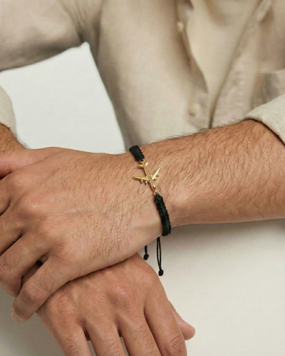 Airbus A340 bracelet on cord