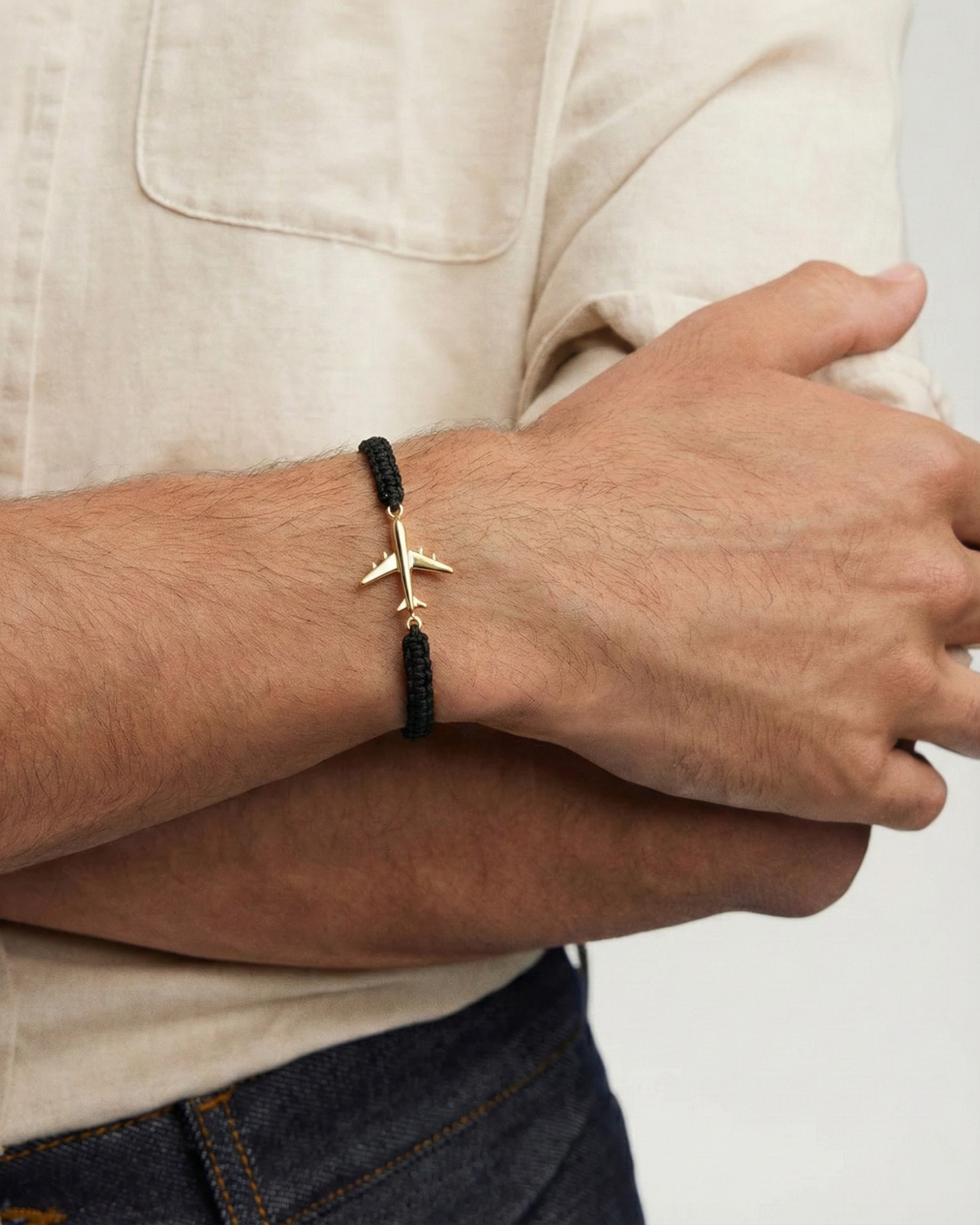 Airbus A340 bracelet on cord