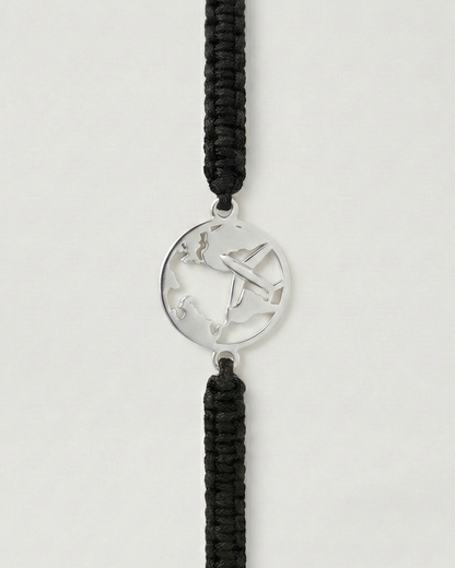 World Plane cord Bracelet