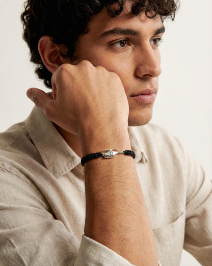 Helicopter bracelet on cord