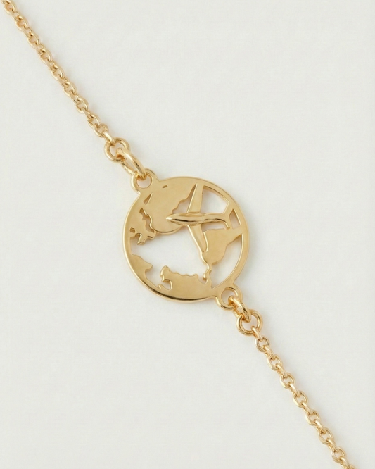 World Plane chain Bracelet