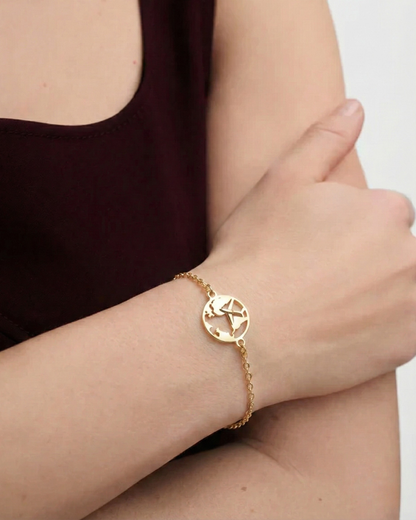 World Plane chain Bracelet