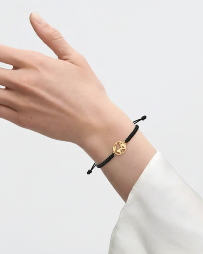 World Plane cord Bracelet