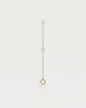 Gold-plated necklace extender