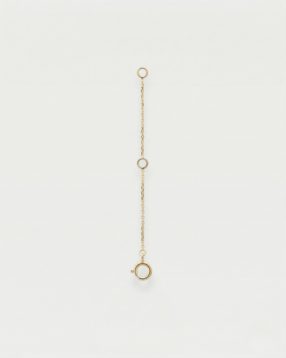 Gold-plated necklace extender