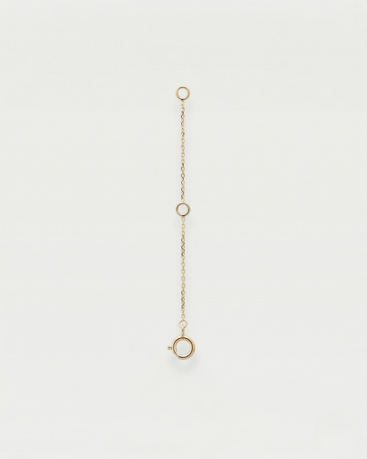 Gold-plated necklace extender
