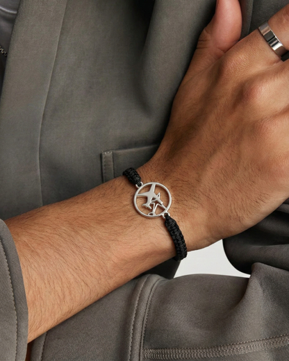 Plane Shadow cord bracelet