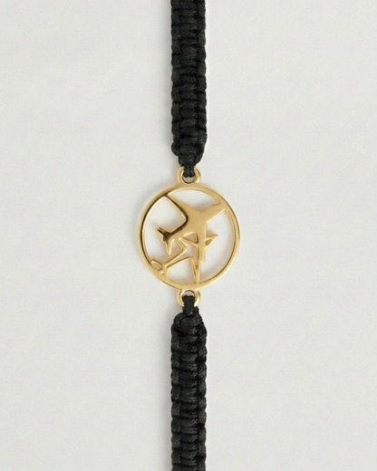 Plane Shadow cord bracelet