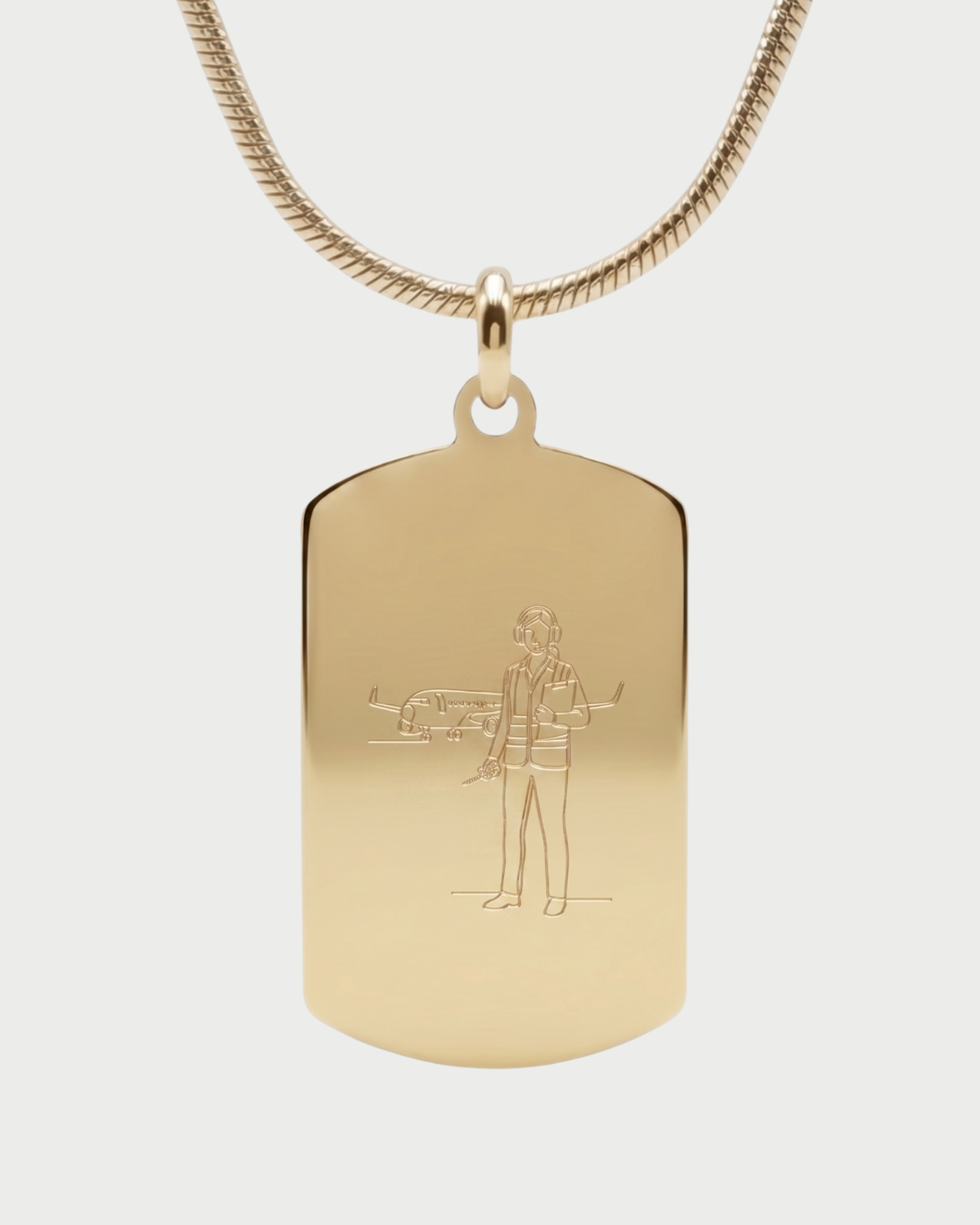 Customizable Airport and Ground Staff Necklace