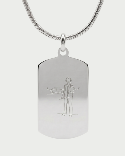Customizable Airport and Ground Staff Necklace