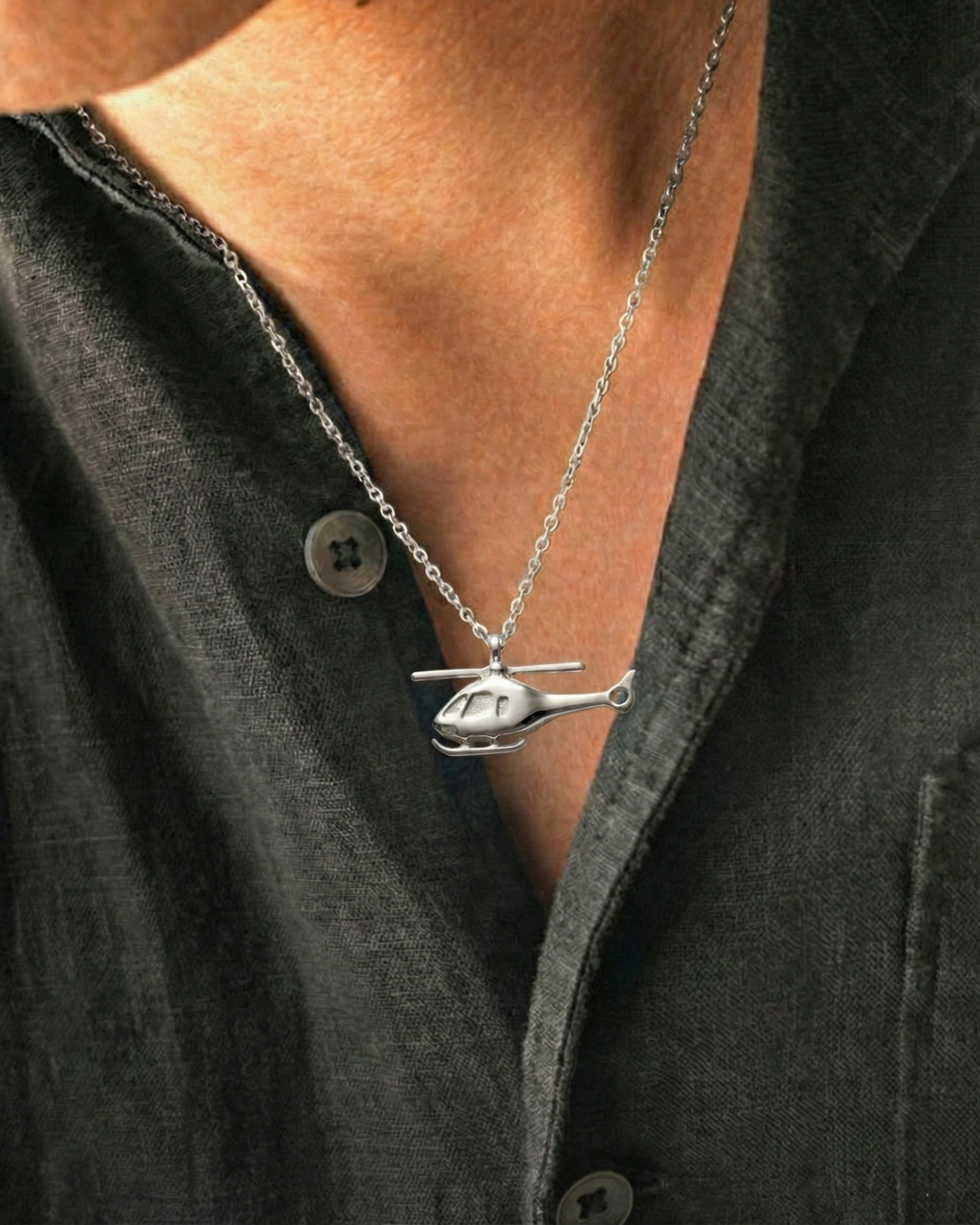 Men’s Helicopter Necklace