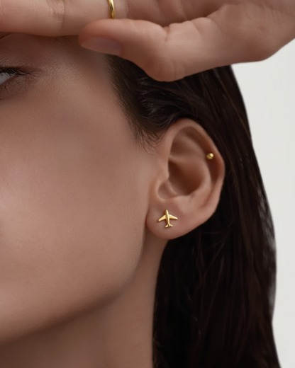 MINI AIRCRAFT EARRINGS