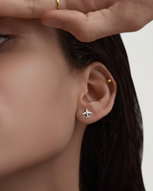 MINI AIRCRAFT EARRINGS