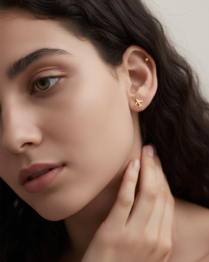 MINI AIRCRAFT EARRINGS