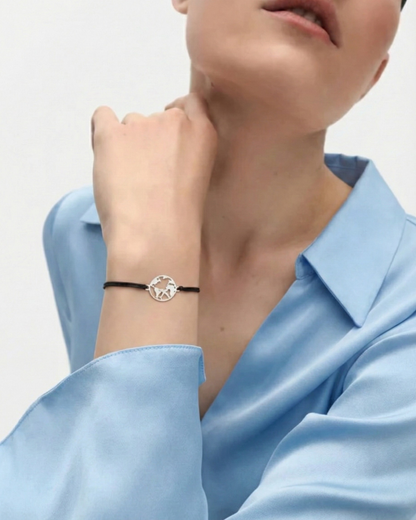 World Plane cord Bracelet