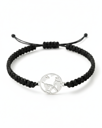 PULSERA DE CORDÓN WORLD PLANE