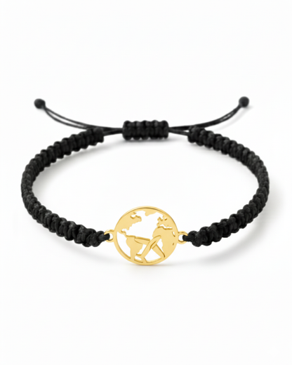 PULSERA DE CORDÓN WORLD PLANE