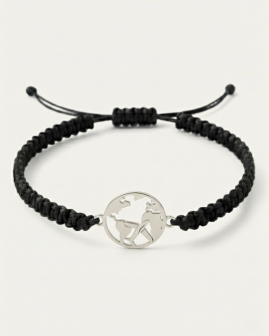 World Plane cord Bracelet