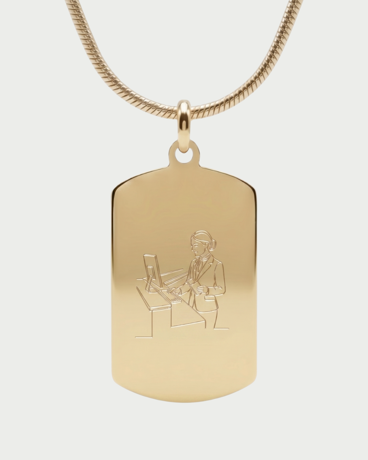 Customizable Airport and Ground Staff Necklace