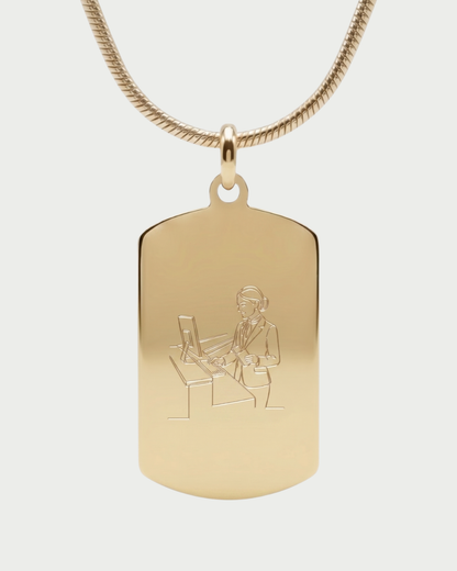 Customizable Airport and Ground Staff Necklace