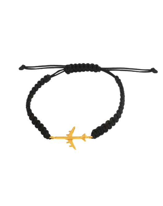 pulsera avion oro