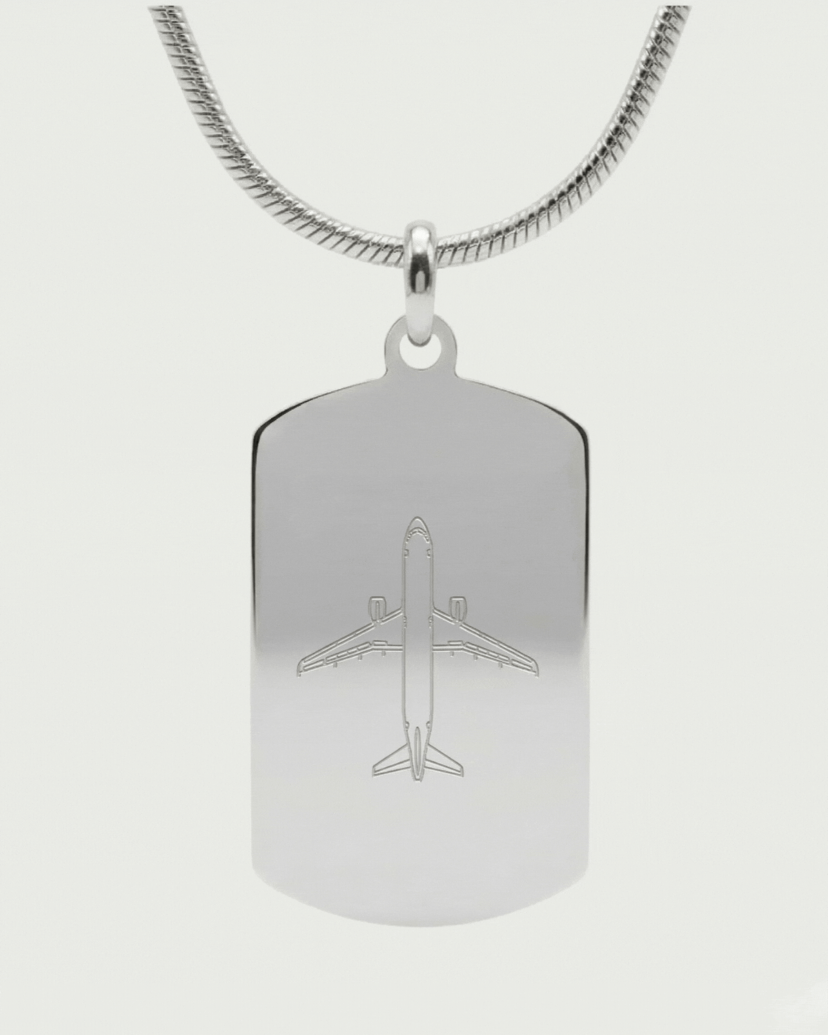 Aviones — Collar con Placa Personalizable
