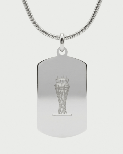 Controladores ATC — Collar con Placa de Torre de Control
